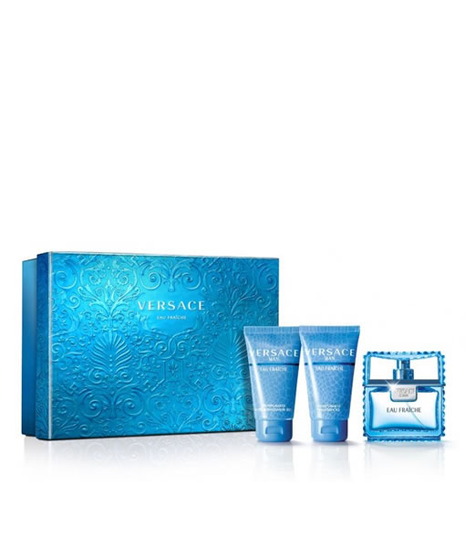 VERSACE MAN EAU FRAICHE 3 PIECES GIFT SET FOR MEN