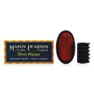 MASON PEARSON BOAR BRISTLE - SMALL EXTRA MILITARY PURE BRISTLE MEDIUM SIZE HAIR BRUSH (DARK RUBY)  1PC