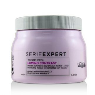 L'OREAL PROFESSIONNEL SERIE EXPERT - LUMINO CONTRAST ILLUMINATING MASQUE (FOR HIGHLIGHTED HAIR - RINSE OUT)  500ML/16.9OZ