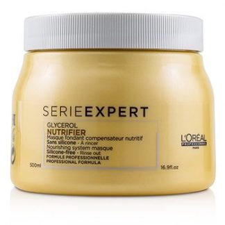 L'OREAL PROFESSIONNEL SERIE EXPERT - NUTRIFIER GLYCEROL NOURISHING SYSTEM SILICONE-FREE MASQUE  500ML/16.9OZ