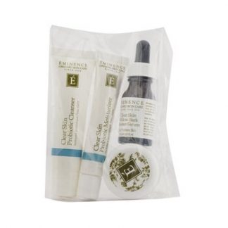 Eminence Clear Skin Starter Set (For Acne Prone Skin)  4pcs+1bag