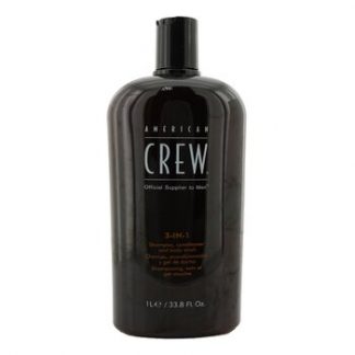American Crew Men 3-IN-1 Shampoo, Conditioner & Body Wash  1000ml/33.8oz