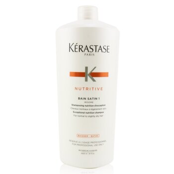 Kerastase Nutritive Bain Satin 1 Exceptional Nutrition Shampoo (For Normal to Slightly Dry Hair)  1000ml/34oz