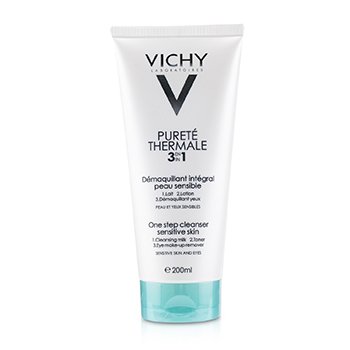 Vichy Purete Thermale 3 In 1 One Step Cleanser (For Sensitive Skin)  200ml/6.76ml