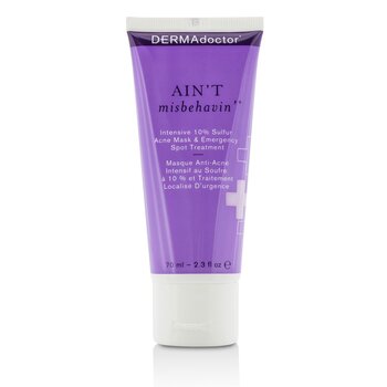 DERMAdoctor Ain't Misbehavin' Intensive Skin Clarifying Sulfur Acne Mask  70ml/2.3oz