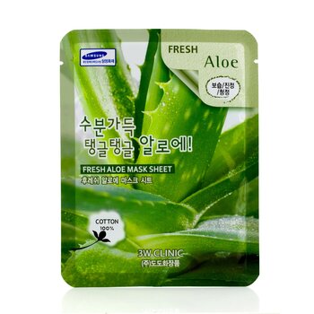 3W Clinic Mask Sheet - Fresh Aloe  10pcs