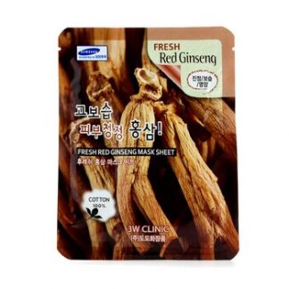 3W Clinic Mask Sheet - Fresh Red Ginseng  10pcs