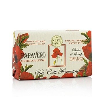 Nesti Dante Dei Colli Fiorentini Triple Milled Vegetal Soap - Poppy  250g/8 Nesti Dante Dei Colli Fiorentini Triple Milled Vegetal Soap - Poppy  250g/8.8oz