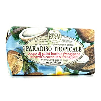Nesti Dante Paradiso Tropicale Triple Milled Natural Soap - St. Barth's Coconut & Frangipani  250g/8 Nesti Dante Paradiso Tropicale Triple Milled Natural Soap - St. Barth's Coconut & Frangipani  250g/8.8oz