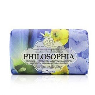 Nesti Dante Philosophia Natural Soap - Collagen - Blue Azalea, Ambrosia Nectar & Starfruit With Vegetal Collagen & Ginseng  250g/8.8oz