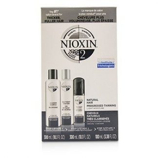 Nioxin 3D Care System Kit 2 - For Natural Hair, Progressed Thinning, Light Moisture  3pcs