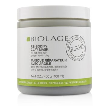 Matrix Biolage R.A.W. Re-Bodify Clay Mask (For Flat, Fine Hair)  400ml/14.4oz
