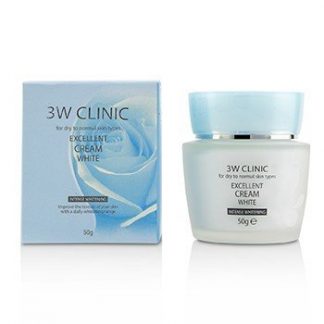 3W Clinic Excellent White Cream (Intensive Whitening) - For Dry to Normal Skin Types  50g/1.7oz