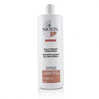Nioxin Density System 3 Scalp Therapy Conditioner (Colored Hair, Light Thinning, Color Safe)  1000ml/33.8oz