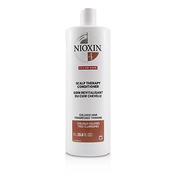 Nioxin Density System 4 Scalp Therapy Conditioner (Colored Hair, Progressed Thinning, Color Safe)  1000ml/33.8oz