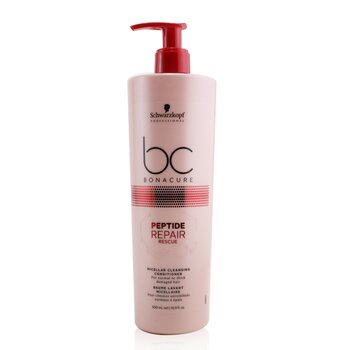 Schwarzkopf BC Bonacure Peptide Repair Rescue Micellar Cleansing Conditioner (For Normal to Thick Damaged Hair)  500ml/16.9oz