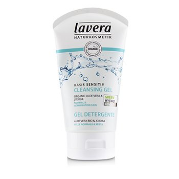 Lavera Basis Sensitiv Cleansing Gel - Organic Aloe Vera & Jojoba (For Normal & Combination Skin)  125ml/4oz 1 Lavera Basis Sensitiv Cleansing Gel - Organic Aloe Vera & Jojoba (For Normal & Combination Skin)  125ml/4oz