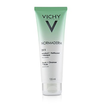 Vichy Normaderm 3 In 1 Scrub + Cleanser + Mask (For Acne Prone Skin / Sensitive Skin)  125ml/4.23oz