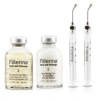 Fillerina Neck & Cleavage (Replenishing Gel For The Wrinkles & The Saggings of Neck & Clevage) - Grade 4  2x30ml+2pcs