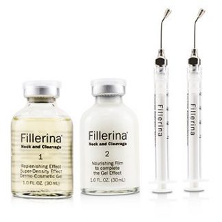 Fillerina Neck & Cleavage (Replenishing Gel For The Wrinkles & The Saggings of Neck & Clevage) - Grade 5  2x30ml+2pcs