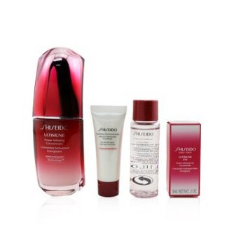 Shiseido Skin Defense Program Set: Ultimune Power Infusing Concentrate 50ml + Cleansing Foam 15ml + Softener 30ml + Eye Concentrate 3ml  4pcs