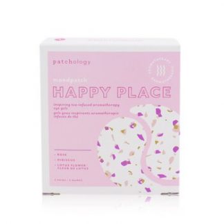 Patchology Moodpatch - Happy Place Inspiring Tea-Infused Aromatherapy Eye Gels (Rose+Hibiscus+Lotus Flower)  5pairs