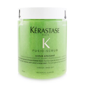 Kerastase Fusio-Scrub Scrub Apaisant Soothing Scrub Cleanser with Sweet Orange Peel (For All Types of Hair and Scalp, Even Sensitive)  500ml/16.9oz