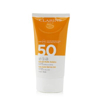 Clarins Invisible Sun Care Gel-To-Oil For Body SPF 50 - For Wet or Dry Skin  150ml/5.3oz