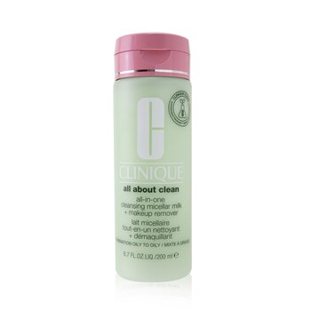 Clinique All about Clean All-In-One Cleansing Micellar Milk + Makeup Remover - Combination Oily to Oily  200ml/6.7oz