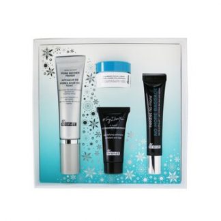 Dr. Brandt Festive & Flawless Kit: Pore Refiner Primer 30ml+ No More Baggage 15g+ Microdermabrasion 15g+ Hyaluronic Facial Cream 10g  4pcs