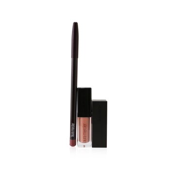 Laura Mercier Lip Lights Deluxe Mini Lip Collection (1x Lip Glace + 1x Lip Color + 1x Lip Pencil)  3pcs