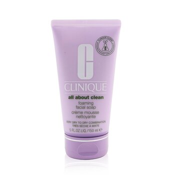 Clinique All About Clean Foaming Facial Soap - Very Dry to Dry Combination Skin  150ml/5oz