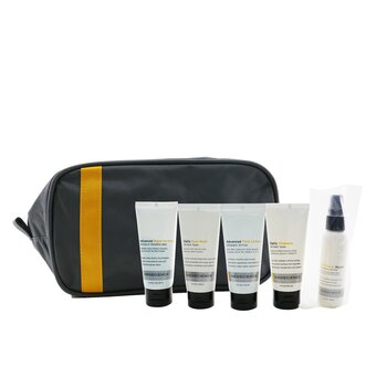 Menscience Menscience 5-Pieces Travel Set: Face Wash 59ml + Face Lotion 59ml + Shave Cream 57g + Post-Shave 59ml + Shampoo 59ml  5pcs+1bag