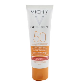 Vichy Capital Soleil Anti-Ageing 3-In-1 Daily Antioxidant Sun Care SPF 50 - Anti-Wrinkles, Elasticity, Radiance  50ml/1 Vichy Capital Soleil Anti-Ageing 3-In-1 Daily Antioxidant Sun Care SPF 50 - Anti-Wrinkles, Elasticity, Radiance  50ml/1.69oz