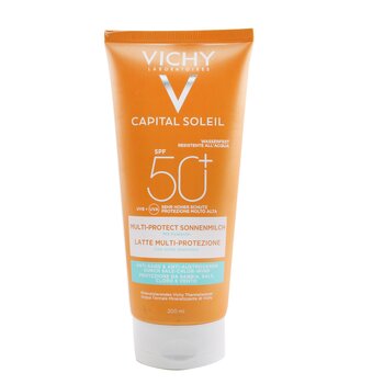 Vichy Capital Soleil Beach Protect Multi-Protection Milk SPF 50 (Water Resistant - Face & Body)  200ml/6 Vichy Capital Soleil Beach Protect Multi-Protection Milk SPF 50 (Water Resistant - Face & Body)  200ml/6.7oz