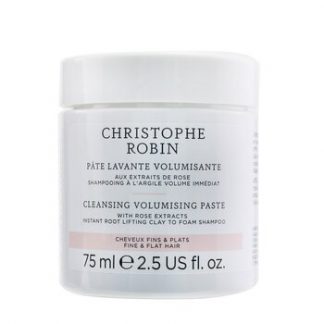 Christophe Robin Cleansing Volumising Paste with Rose Extracts (Instant Root Lifting Clay to Foam Shampoo) - Fine & Flat Hair  75ml/2.5oz