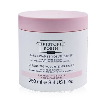 Christophe Robin Cleansing Volumising Paste with Rose Extracts (Instant Root Lifting Clay to Foam Shampoo) - Fine & Flat Hair  250ml/8.4oz