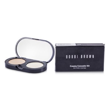 Bobbi Brown New Creamy Concealer Kit - Sand Creamy Concealer + Pale Yellow Sheer Finished Pressed Powder  3.1g/0.11oz