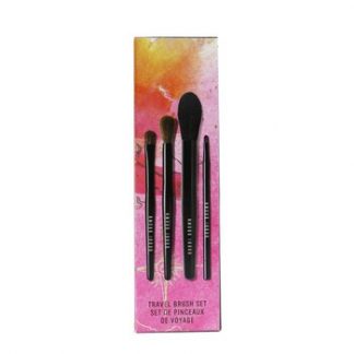 Bobbi Brown Travel Brush Set (4x Brush): Powder Brush + Eye Shadow Brush + Eye Blender Brush + Eye Liner Brush  4pcs