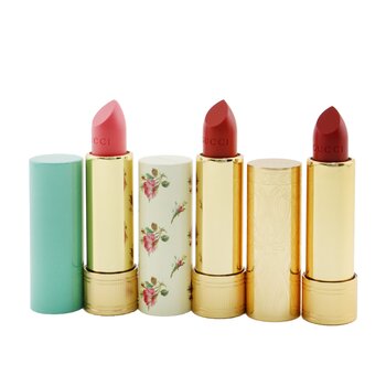 Gucci Travel Lipstick Collection (2x Lip Colour + 1x Lip Balm)  3x3.5g/0.12oz