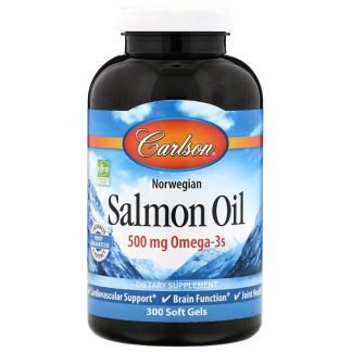 Carlson Labs, Norwegian, Salmon Oil, 250 mg, 300 Soft Gels