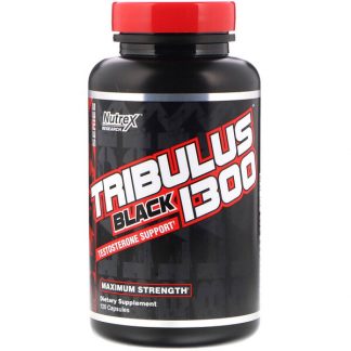 Nutrex Research, Tribulus Black 1300, Testosterone Support, 120 Capsules