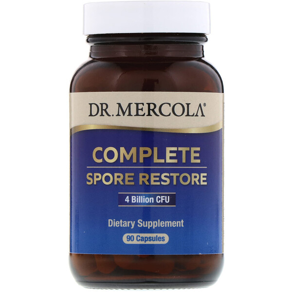 Dr Dr. Mercola, Complete Spore Restore, 4 Billion CFU, 90 Capsules