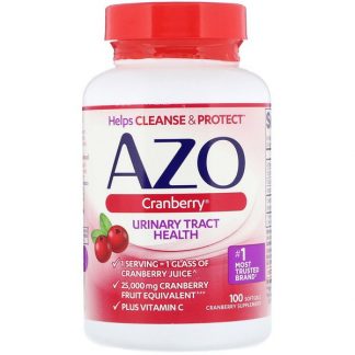 Azo, Cranberry, Urinary Tract Health, 100 Softgels