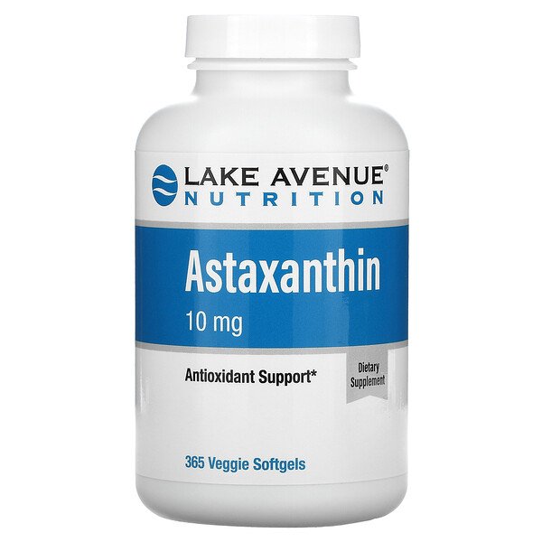 Lake Avenue Nutrition, Astaxanthin, 10 mg, 365 Veggie Softgels 1 Lake Avenue Nutrition, Astaxanthin, 10 mg, 365 Veggie Softgels