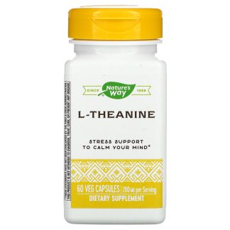 Enzymatic Therapy, L-Theanine, 60 Veg Capsules