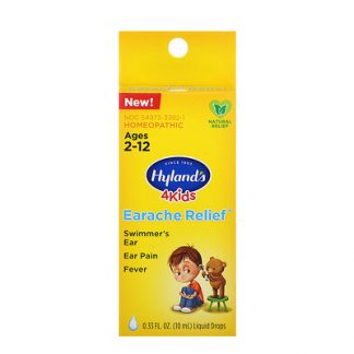Hyland's, 4 Kids, Earache Relief Liquid Drops, Ages 2-12, 0.33 fl oz (10 ml)