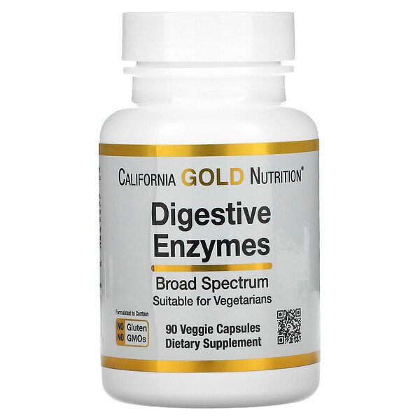 California Gold Nutrition, Digestive Enzymes, Broad Spectrum, 90 Veggie Capsules 1 California Gold Nutrition, Digestive Enzymes, Broad Spectrum, 90 Veggie Capsules