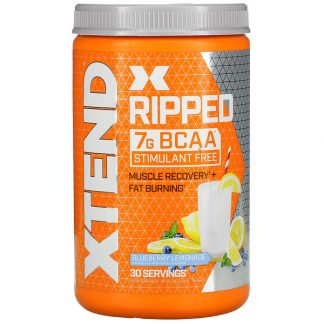Xtend, Ripped, 7G BCAAs, Blueberry Lemonade, 1.09 lbs (495 g)