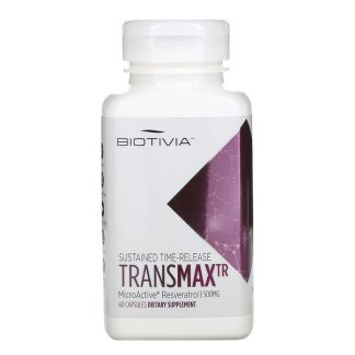 Biotivia, TransmaxTR, MicroActive-Resveratrol, 500 mg, 60 Capsules